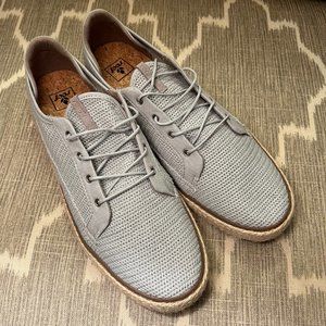 Reef Women’s Light Gray Knit Sneakers with Rope-Trim Sole